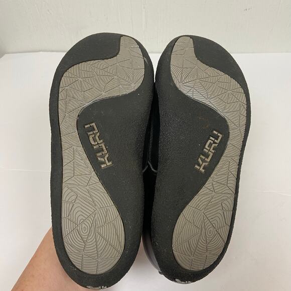 Kuru The Draft Black Mesh & Faux Leather 200112110 Low Back Mules Woman's 8.5 - Picture 5 of 9